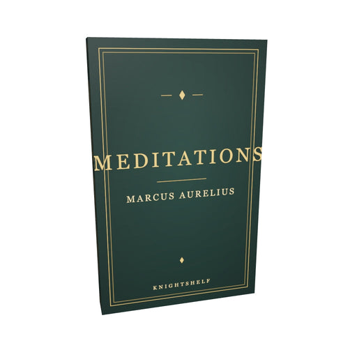 Meditations by Marcus Aurelius — rotatable 3D view of the KnightShelf cloth edition