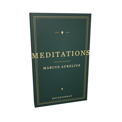 Meditations by Marcus Aurelius — rotatable 3D view of the KnightShelf cloth edition